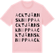 Pink Cotton t-shirt med Acktjärns Knippa ordlek t-shirt