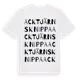 White t-shirt med Acktjärns Knippa ordlek t-shirt