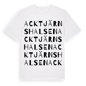 Acktjärnshalsen ordlek t-shirt – ekologisk bomull t-shirt från Pinshirt