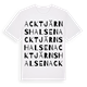 Acktjärnshalsen ordlek t-shirt