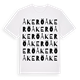 White t-shirt med Åkerö ordlek t-shirt