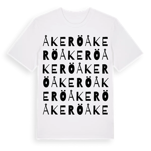 Åkerö ordlek t-shirt – ekologisk bomull t-shirt från Pinshirt