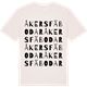 Vintage White t-shirt med Åkers fäbodar ordlek t-shirt