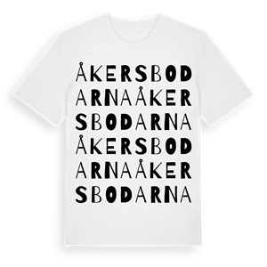 Åkersbodarna ordlek t-shirt – ekologisk bomull t-shirt från Pinshirt