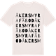 Vintage White t-shirt med Åkersmyra fäbod ordlek t-shirt