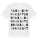 Åkra-Gammalsätern ordlek t-shirt