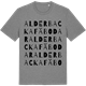 Mid Heather Gray t-shirt med Alderbacka fäbodar ordlek t-shirt