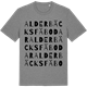 Mid Heather Gray t-shirt med Alderbäcks fäbodar ordlek t-shirt
