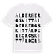 White t-shirt med Ålderbergskitt ordlek t-shirt