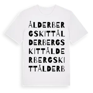 Ålderbergskitt ordlek t-shirt – ekologisk bomull t-shirt från Pinshirt