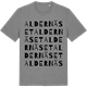 Mid Heather Gray t-shirt med Aldernäset ordlek t-shirt