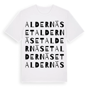 Aldernäset ordlek t-shirt – ekologisk bomull t-shirt från Pinshirt