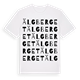 White t-shirt med Älgberget ordlek t-shirt