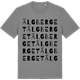 Mid Heather Gray t-shirt med Älgberget ordlek t-shirt