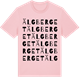 Pink Cotton t-shirt med Älgberget ordlek t-shirt