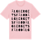 Pink Cotton t-shirt med Älgbergets fäbod ordlek t-shirt