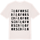 Vintage White t-shirt med Älgforsen ordlek t-shirt