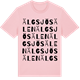 Pink Cotton t-shirt med Älgsjösälen ordlek t-shirt