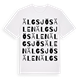 White t-shirt med Älgsjösälen ordlek t-shirt