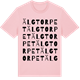 Pink Cotton t-shirt med Älgtorpet ordlek t-shirt