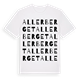White t-shirt med Allerberget ordlek t-shirt