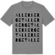 Mid Heather Gray t-shirt med Allerberget ordlek t-shirt