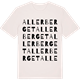 Vintage White t-shirt med Allerberget ordlek t-shirt
