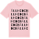 Pink Cotton t-shirt med Ällheden ordlek t-shirt
