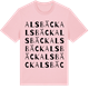 Pink Cotton t-shirt med Alsbäck ordlek t-shirt