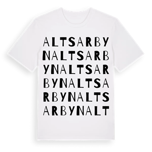 Altsarbyn ordlek t-shirt – ekologisk bomull t-shirt från Pinshirt