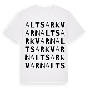 Altsarkvarn ordlek t-shirt – ekologisk bomull t-shirt från Pinshirt