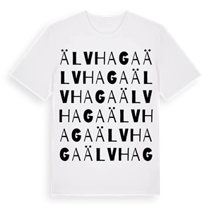 Älvhaga ordlek t-shirt – ekologisk bomull t-shirt från Pinshirt