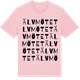 Pink Cotton t-shirt med Älvmötet ordlek t-shirt