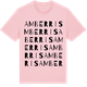 Pink Cotton t-shirt med Amberris ordlek t-shirt
