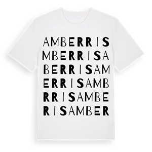 Amberris ordlek t-shirt – ekologisk bomull t-shirt från Pinshirt