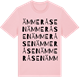 Pink Cotton t-shirt med Ämmeråsen ordlek t-shirt