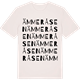 Vintage White t-shirt med Ämmeråsen ordlek t-shirt