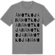 Mid Heather Gray t-shirt med Åmotkojan ordlek t-shirt