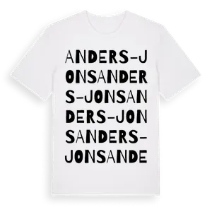 Anders-Jons ordlek t-shirt – ekologisk bomull t-shirt från Pinshirt