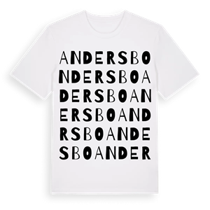 Andersbo ordlek t-shirt – ekologisk bomull t-shirt från Pinshirt