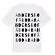 White t-shirt med Andersbo fäbodar ordlek t-shirt