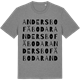 Mid Heather Gray t-shirt med Andersbo fäbodar ordlek t-shirt