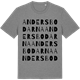 Mid Heather Gray t-shirt med Andersbodarna ordlek t-shirt