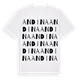White t-shirt med Andina ordlek t-shirt