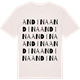 Vintage White t-shirt med Andina ordlek t-shirt