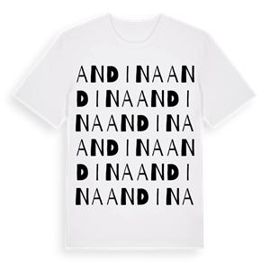 Andina ordlek t-shirt – ekologisk bomull t-shirt från Pinshirt
