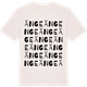 Vintage White t-shirt med Änge ordlek t-shirt