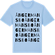 Blue Soul t-shirt med Ångermansbo ordlek t-shirt