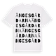 White t-shirt med Ängesgårdarna ordlek t-shirt