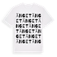 White t-shirt med Änget ordlek t-shirt
